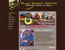 Tablet Screenshot of bluesmokecoffee.com